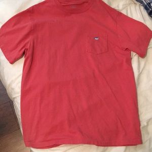 Orange Southern Tide Pocket Tee